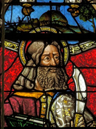 Window depicting Saint Bartholomew by French School